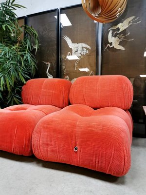 Mid-Century Italian Camaliona Lounge Sofa by Mario Bellini for B&B Italia / C&B Italia, 1970s, Set of 2-BW-1158583