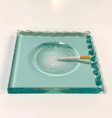 Mid-Century Italian Carved Crystal Glass Ashtray by Pietro Chiesa for Fontana Arte-JDR-1125974