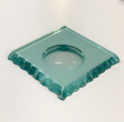 Mid-Century Italian Carved Crystal Glass Ashtray by Pietro Chiesa for Fontana Arte-JDR-1125974