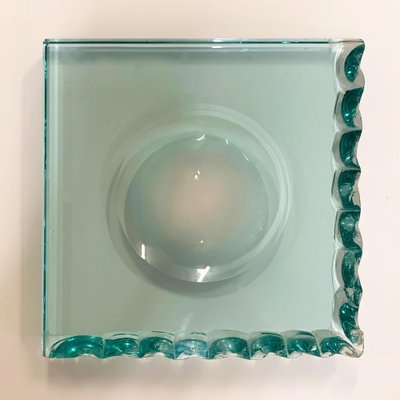 Mid-Century Italian Carved Crystal Glass Ashtray by Pietro Chiesa for Fontana Arte-JDR-1125974