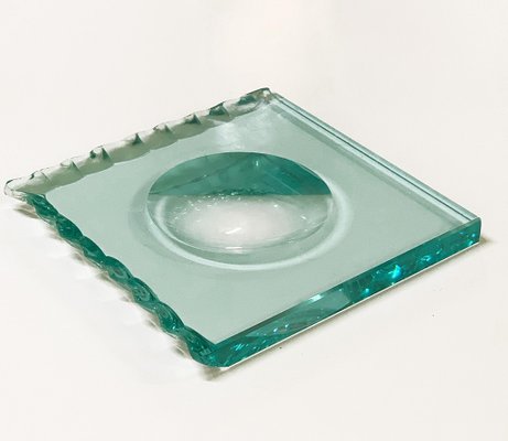 Mid-Century Italian Carved Crystal Glass Ashtray by Pietro Chiesa for Fontana Arte-JDR-1125974