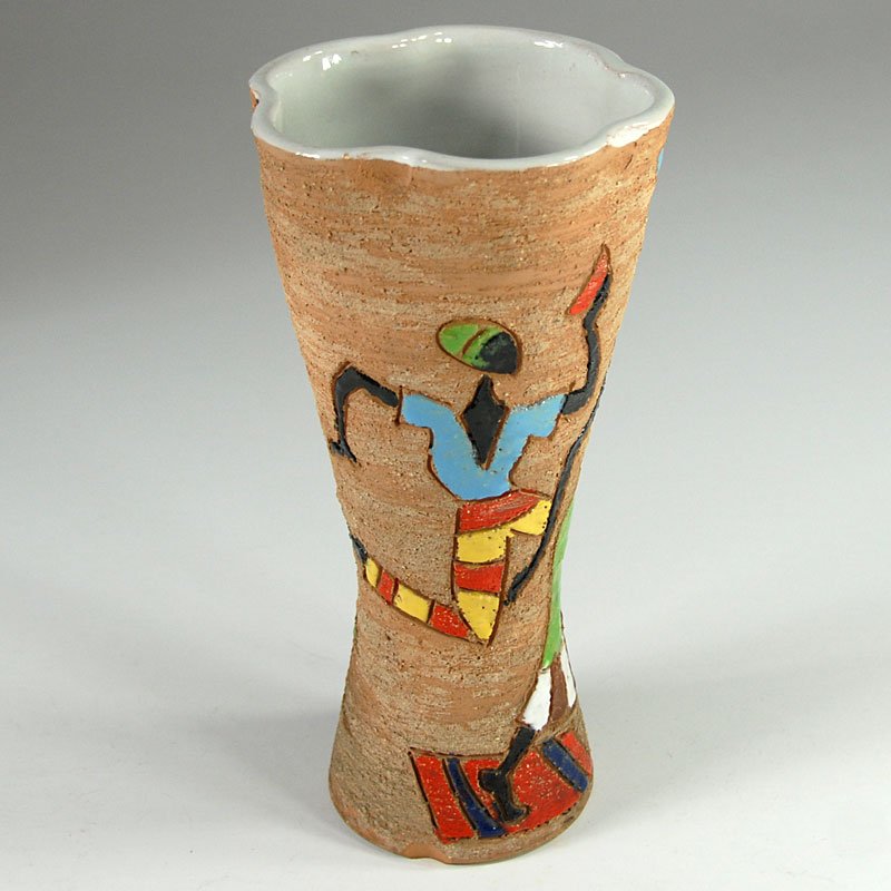 Mid-Century Italian Ceramic Vase from Fratelli Fanciullacci