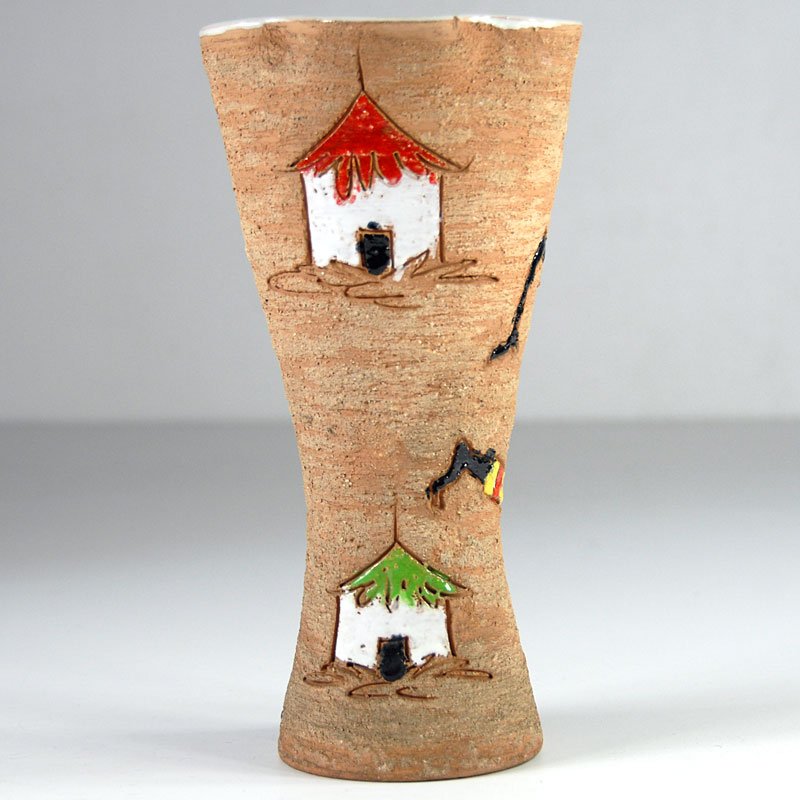 Mid-Century Italian Ceramic Vase from Fratelli Fanciullacci