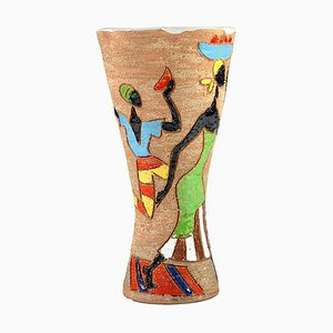 Mid-Century Italian Ceramic Vase from Fratelli Fanciullacci-GIW-1313137