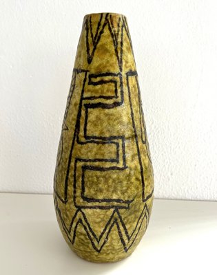 Mid-Century Italian Ceramic Vase in the style of Guido Gambone, 1950s-VNE-2026847