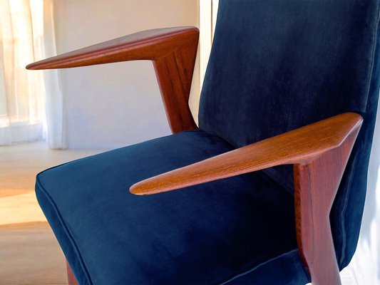 Mid-Century Italian Chairs with Armrests attributed to Vittorio Dassi for Dassi Mobili Moderni, 1958, Set of 3-MTX-2042145