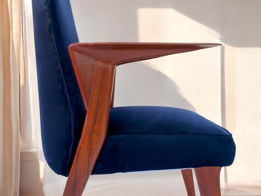 Mid-Century Italian Chairs with Armrests attributed to Vittorio Dassi for Dassi Mobili Moderni, 1958, Set of 3-MTX-2042145