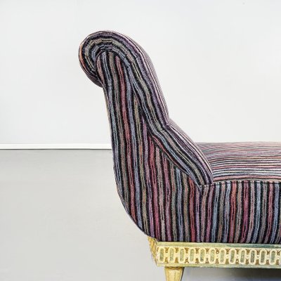 Mid-Century Italian Chaise Longue with Missoni Striped Fabric, 1950s-GDD-1179957