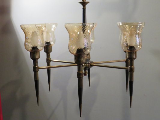 Mid-Century Italian Chandelier-UKG-1135076