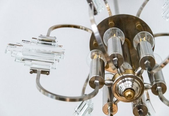 Mid-Century Italian Chandelier by Sciolari, 1970-ZVH-1177311