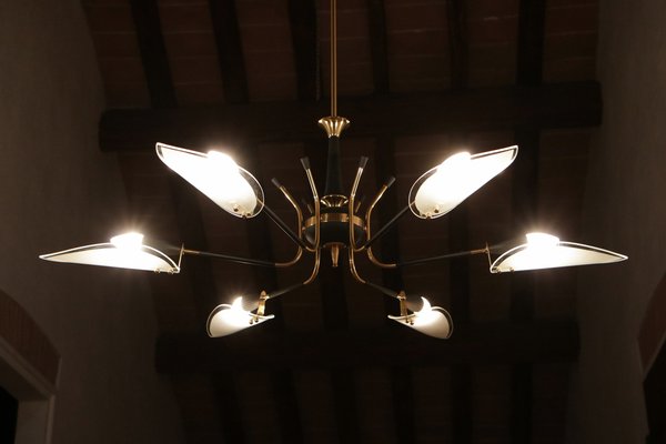 Mid-Century Italian Chandelier from Stilnovo, 1957-MTX-1748679