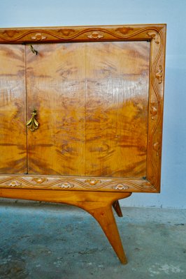 Mid-Century Italian Cherrywood and Walnut Sideboards, 1950s, Set of 2-KNM-618384