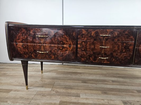 Mid-Century Italian Chest of Drawers with Six Drawers and Glass Top, 1970-ZUW-2016020