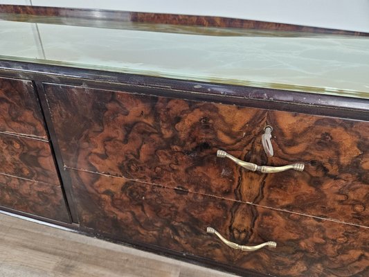 Mid-Century Italian Chest of Drawers with Six Drawers and Glass Top, 1970-ZUW-2016020