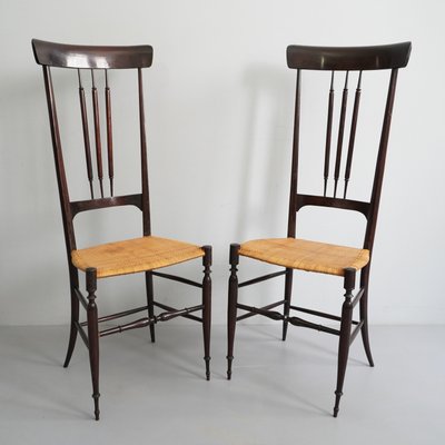 Mid-Century Italian Chiavari Chair by Enzo Rotella, 1950s, Set of 2-RST-1166533