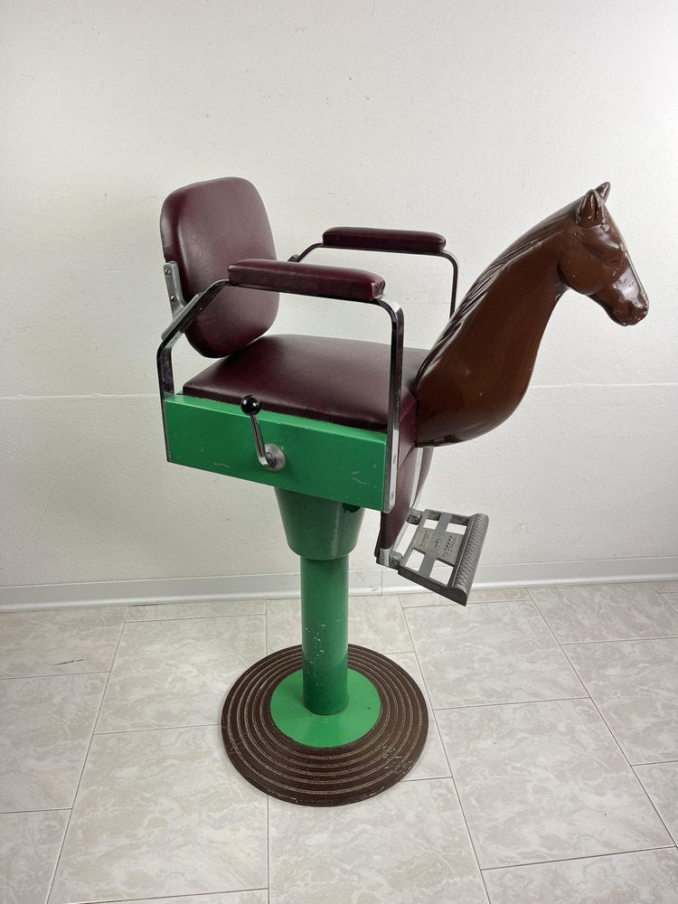 Mid-Century Italian Children's Barber Chair, 1960s