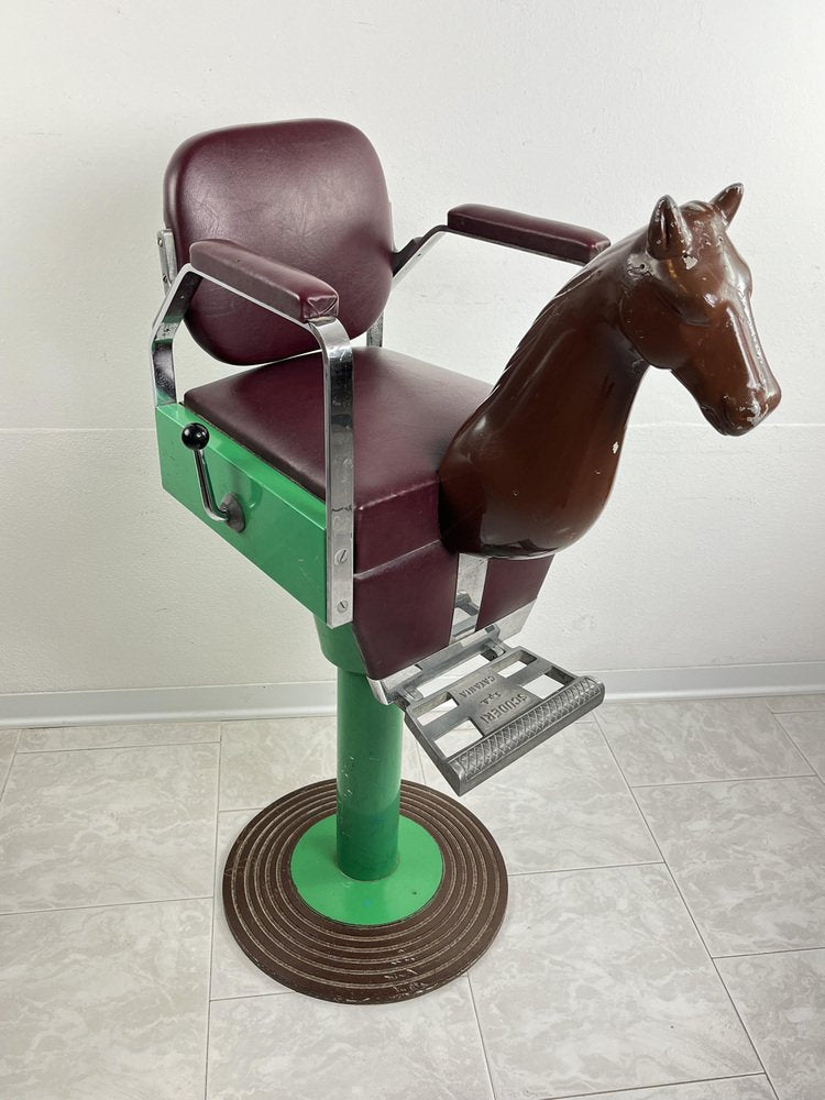 Mid-Century Italian Children's Barber Chair, 1960s