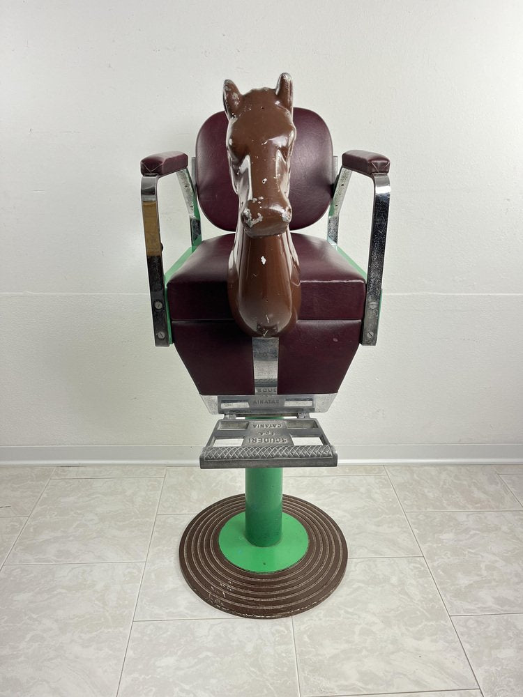 Mid-Century Italian Children's Barber Chair, 1960s