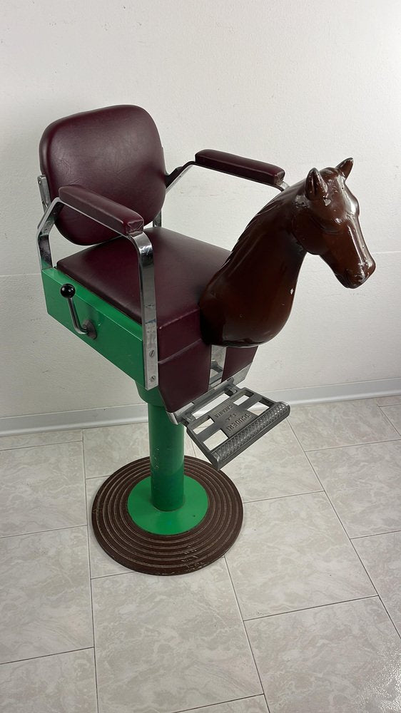 Mid-Century Italian Children's Barber Chair, 1960s