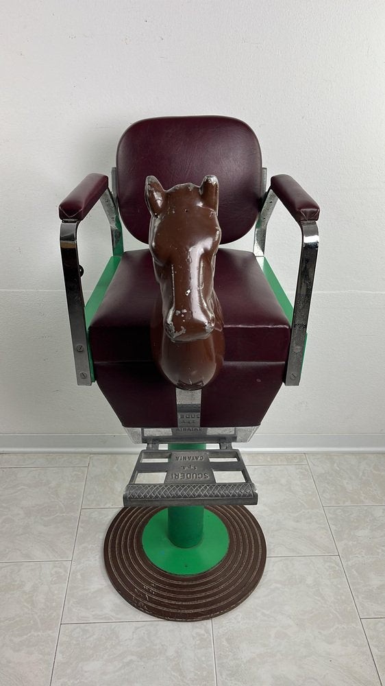 Mid-Century Italian Children's Barber Chair, 1960s