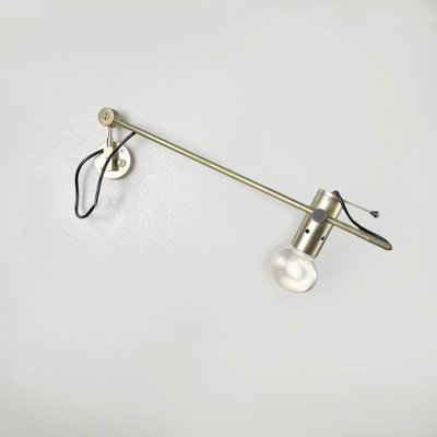 Mid-Century Italian Chromed Metal Wall Lamp by Tito Agnoli for Oluce, 1955-GDD-1343273