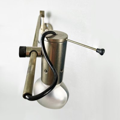 Mid-Century Italian Chromed Metal Wall Lamp by Tito Agnoli for Oluce, 1955-GDD-1343273