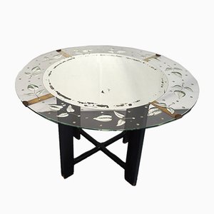 Mid-Century Italian Coffee Table from Cristal Art, 1950s-OT-691045