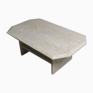 Mid-Century Italian Coffee Table in Travertine, 1970s-UKG-1174745