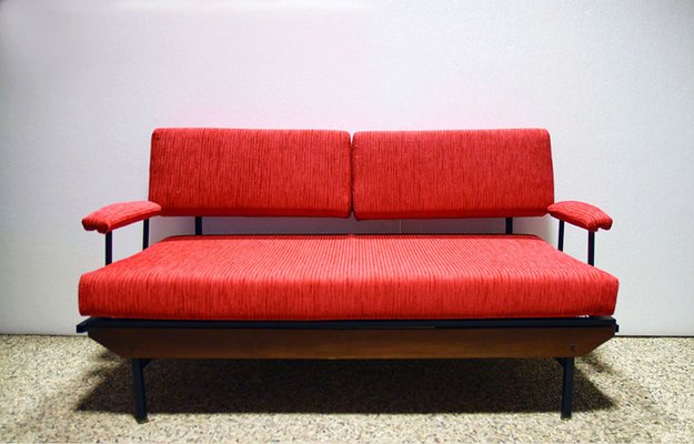 Mid-Century Italian Corduroy Sofa, 1950s-HS-743410