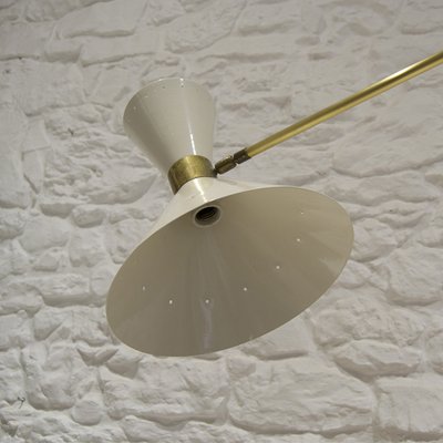 Mid-Century Italian Counterweight Ceiling Lamp in the style of Stilnovo, 1960s-WLO-1755888