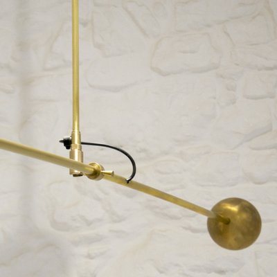 Mid-Century Italian Counterweight Ceiling Lamp in the style of Stilnovo, 1960s-WLO-1755888