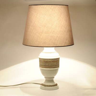 Mid-Century Italian Crackle Glaze Ceramic Table Lamp-IXK-991303