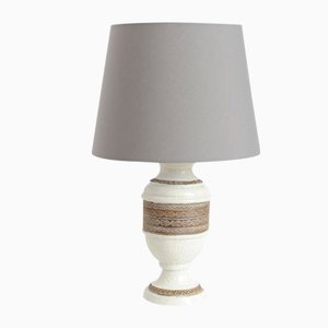 Mid-Century Italian Crackle Glaze Ceramic Table Lamp-IXK-991303