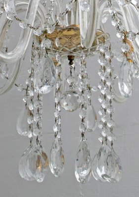 Mid-Century Italian Crystal Chandelier, 1950s-FER-551752