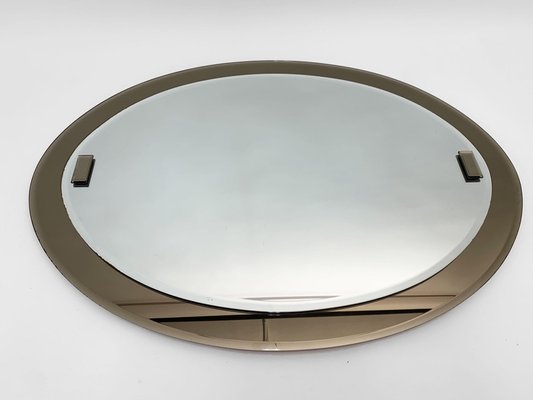 Mid-Century Italian Crystal Wall Mirror, 1960s-JDR-1126086