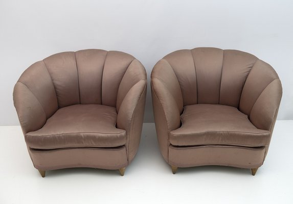 Mid-Century Italian Curved Armchairs by Gio Ponti for Casa E Giardino, 1936, Set of 2-FER-1286789