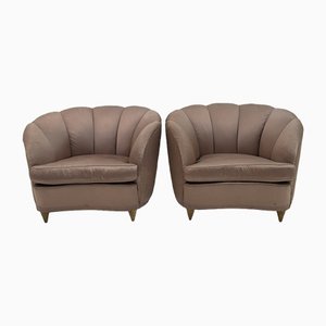 Mid-Century Italian Curved Armchairs by Gio Ponti for Casa E Giardino, 1936, Set of 2-FER-1286789