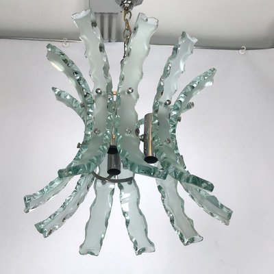 Mid-Century Italian Cut Glass Chandelier from Zeroquattro-OT-935729