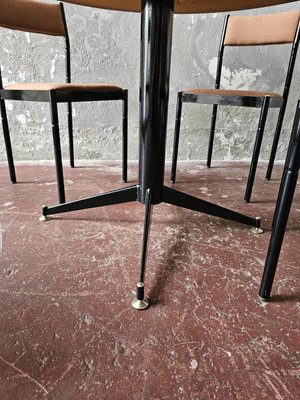 Mid-Century Italian Design Dining Table & Chairs, Set of 5-WPE-2023751