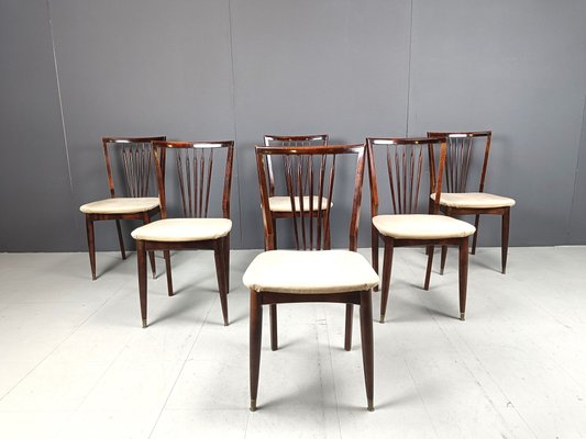 Mid-Century Italian Dining Chairs, 1950s, Set of 6-IRH-2027059