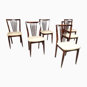 Mid-Century Italian Dining Chairs, 1950s, Set of 6-IRH-2027059