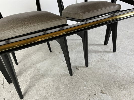 Mid-Century Italian Dining Set, 1950s, Set of 7-IRH-1711147