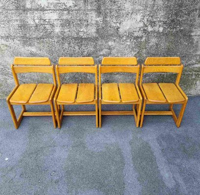 Mid-Century Italian Dining Table and Chairs by Ilmari Tapiovaara for Fratelli Montina, 1970s, Set of 5-PUG-1275988