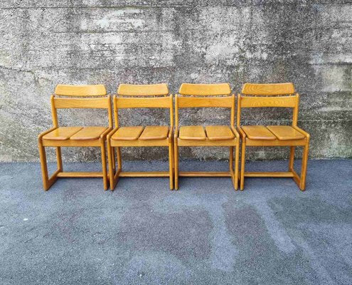 Mid-Century Italian Dining Table and Chairs by Ilmari Tapiovaara for Fratelli Montina, 1970s, Set of 5-PUG-1275988