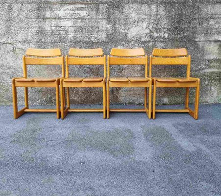 Mid-Century Italian Dining Table and Chairs by Ilmari Tapiovaara for Fratelli Montina, 1970s, Set of 5-PUG-1275988