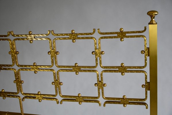 Mid-Century Italian Double Brass Bed by Osvaldo Borsani-IEI-1005452