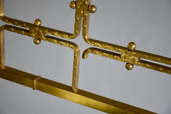 Mid-Century Italian Double Brass Bed by Osvaldo Borsani-IEI-1005452