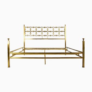 Mid-Century Italian Double Brass Bed by Osvaldo Borsani-IEI-1005452