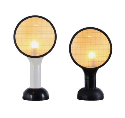 Mid-Century Italian Drive Table Lamps by Adalberto Dal Lago for Bieffeplast, Set of 2-XT-715099