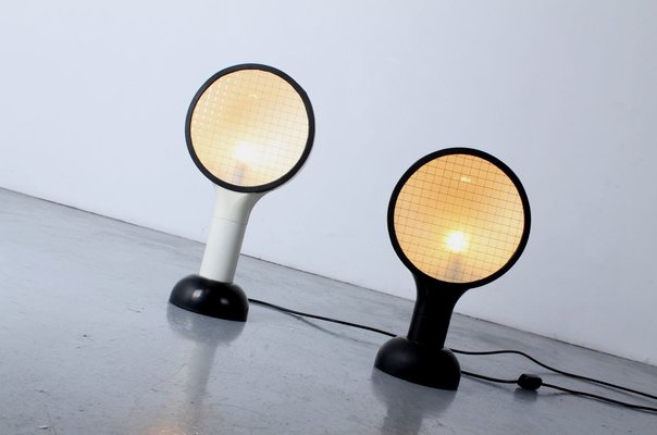 Mid-Century Italian Drive Table Lamps by Adalberto Dal Lago for Bieffeplast, Set of 2-XT-715099